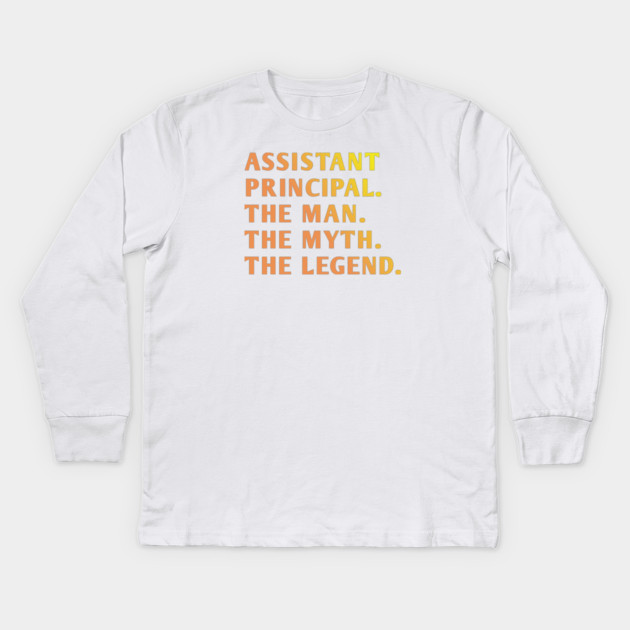 Assistant Principal Kids Long Sleeve T-Shirt by BlackMeme94