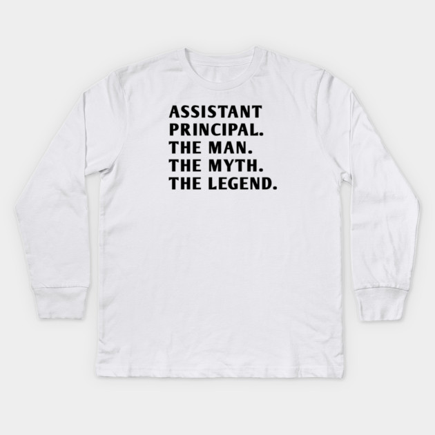 Assistant Principal Kids Long Sleeve T-Shirt by BlackMeme94