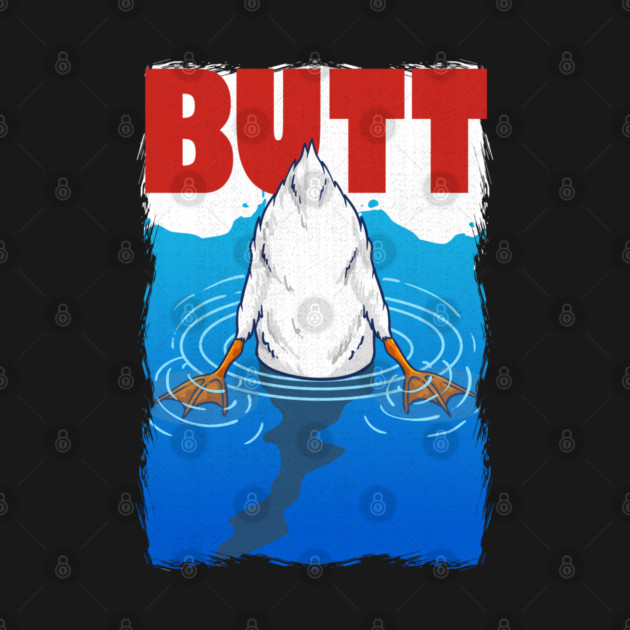 Goose Butt Duck Butt Pun Meme Men Women Funny Goose Duck by KsuAnn