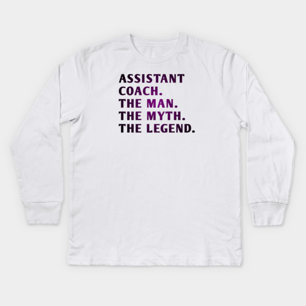 Assistant Coach Kids Long Sleeve T-Shirt by BlackMeme94
