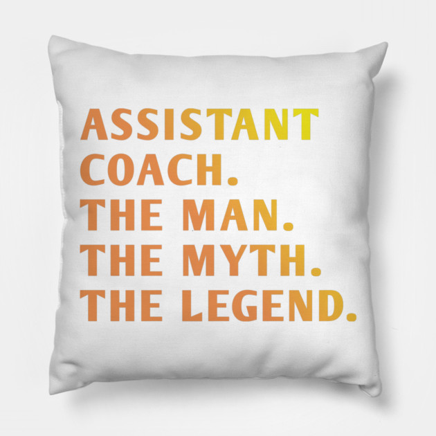 Assistant Coach Pillow by BlackMeme94