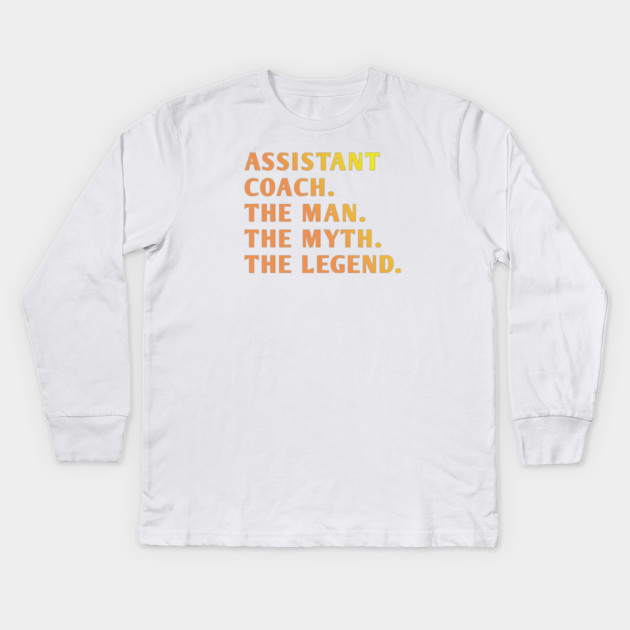 Assistant Coach Kids Long Sleeve T-Shirt by BlackMeme94