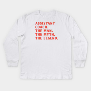 Assistant Coach Kids Long Sleeve T-Shirt