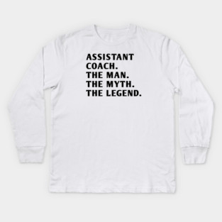 Assistant Coach Kids Long Sleeve T-Shirt