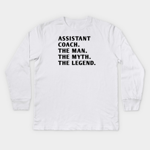 Assistant Coach Kids Long Sleeve T-Shirt by BlackMeme94