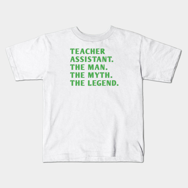 Teacher Assistant Kids T-Shirt by BlackMeme94