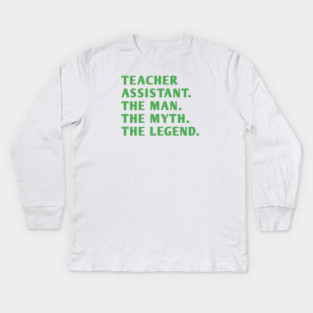 Teacher Assistant Kids Long Sleeve T-Shirt