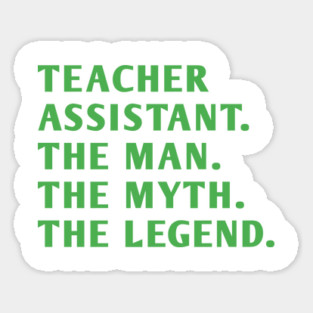 Teacher Assistant Sticker