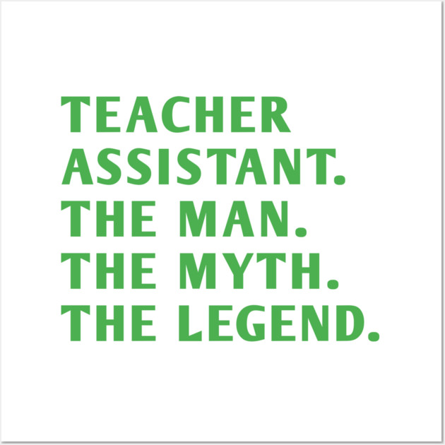 Teacher Assistant Wall Art by BlackMeme94