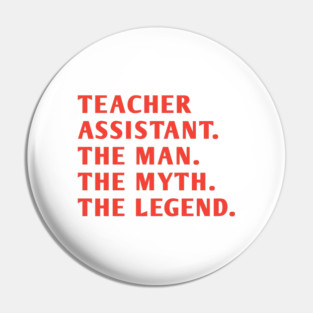 Teacher Assistant Pin