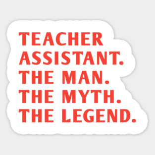 Teacher Assistant Sticker