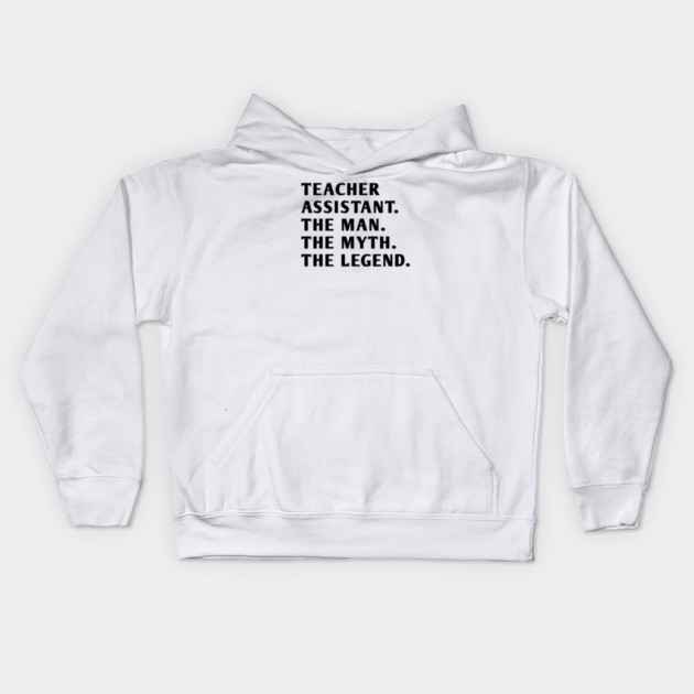 Teacher Assistant Kids Hoodie by BlackMeme94