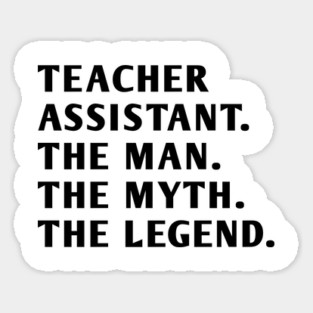 Teacher Assistant Sticker