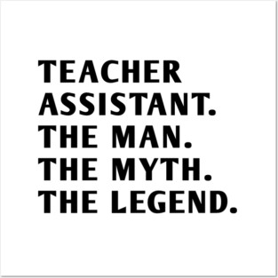 Teacher Assistant Posters and Art