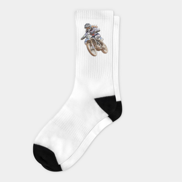 Motocross Mom Socks by Pixel Threads 