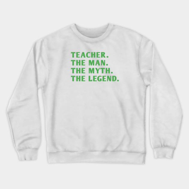 Teacher Crewneck Sweatshirt by BlackMeme94