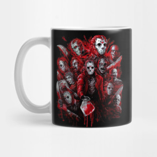 Camp Slasher (The many faces of) – Horror Icon Tribute Mug