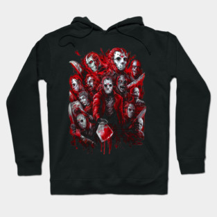 Camp Slasher (The many faces of) – Horror Icon Tribute Hoodie