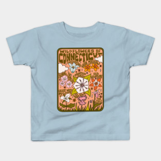 Connecticut Wildflowers Kids T-Shirt