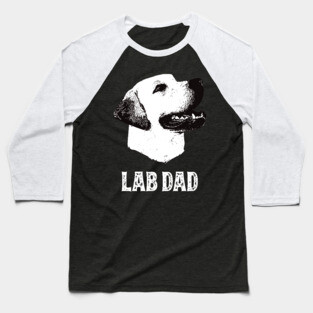 Labrador Retriever Dad Baseball T-Shirt