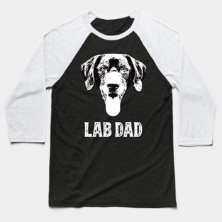 Labrador Retriever Dad Baseball T-Shirt