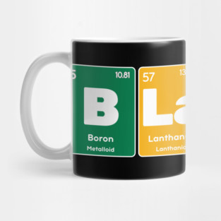 Black Periodic Table of Elements (Colorful) Mug