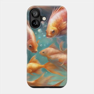 Dive into the world of furious fish Phone Case