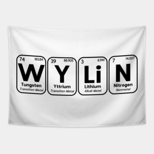 Wylin Periodic Table (Light) Tapestry