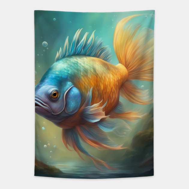 determination rule the waters. Tapestry by animegirlnft