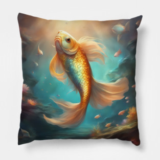 Tempestuous adventure pose Pillow
