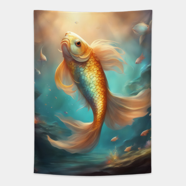 Tempestuous adventure pose Tapestry by animegirlnft