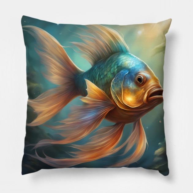 The Elite Fish Aristocracy Pillow by animegirlnft