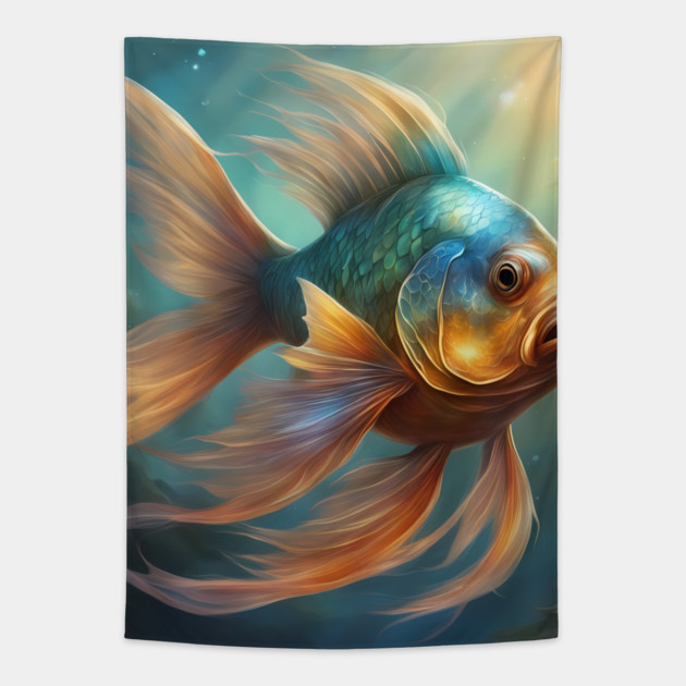 The Elite Fish Aristocracy Tapestry by animegirlnft