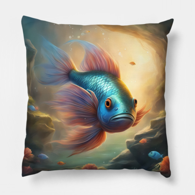 Scales and Tales Pillow by animegirlnft