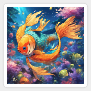 Swimming Stars Sticker