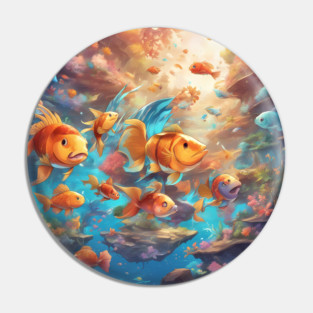 Fishy Friends Forever Pin