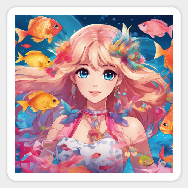 The Fish Kingdom's Sticker by animegirlnft