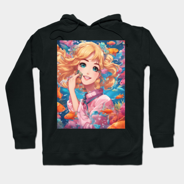 Among the Fish Hoodie by animegirlnft
