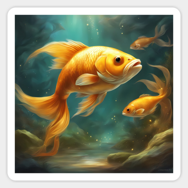 Fascinating Fish Characters Magnet by animegirlnft