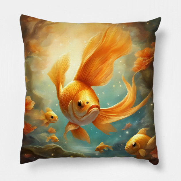 deep sea destiny Pillow by animegirlnft