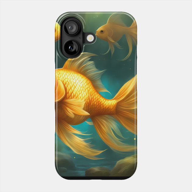 Gold Fish Chubby Phone Case by animegirlnft