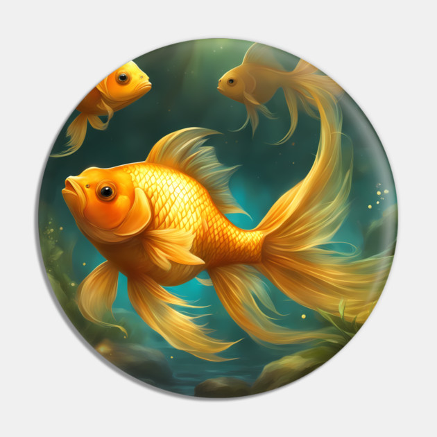 Gold Fish Chubby Pin by animegirlnft