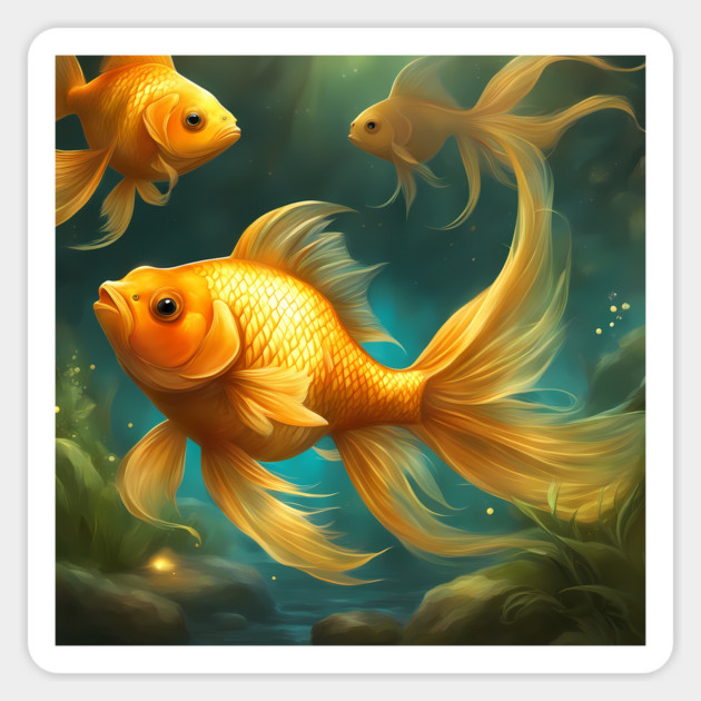 Gold Fish Chubby Sticker by animegirlnft