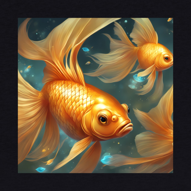 adventure gold fish destiny by animegirlnft