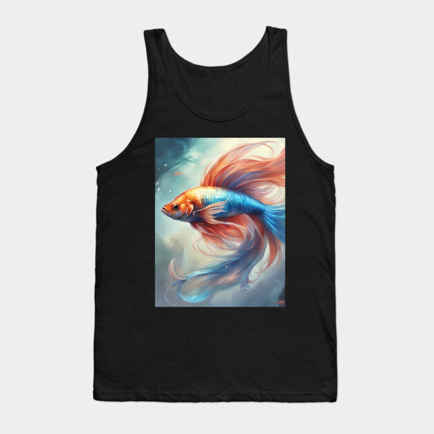 pose  phoenix fish Tank Top by animegirlnft