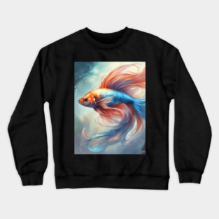 pose  phoenix fish Crewneck Sweatshirt