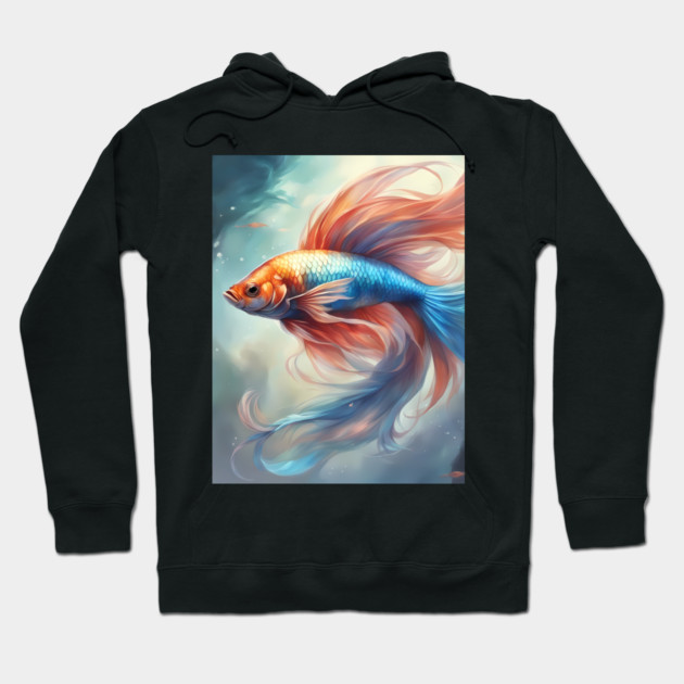 pose  phoenix fish Hoodie by animegirlnft