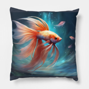 adventure model fish Pillow