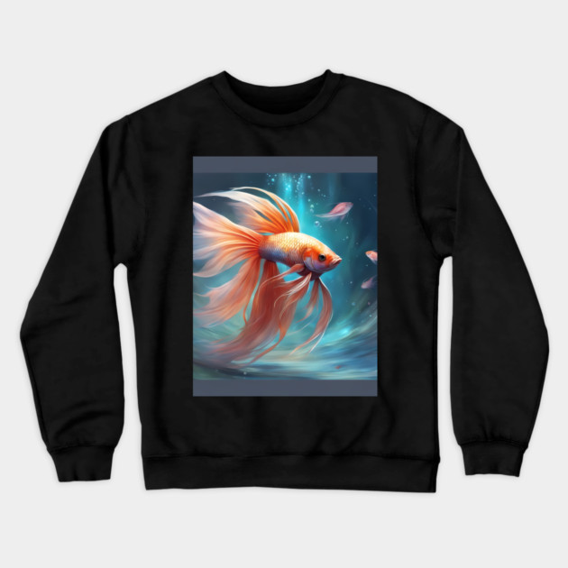 adventure model fish Crewneck Sweatshirt by animegirlnft