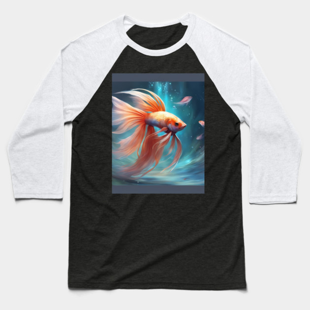 adventure model fish Baseball T-Shirt by animegirlnft
